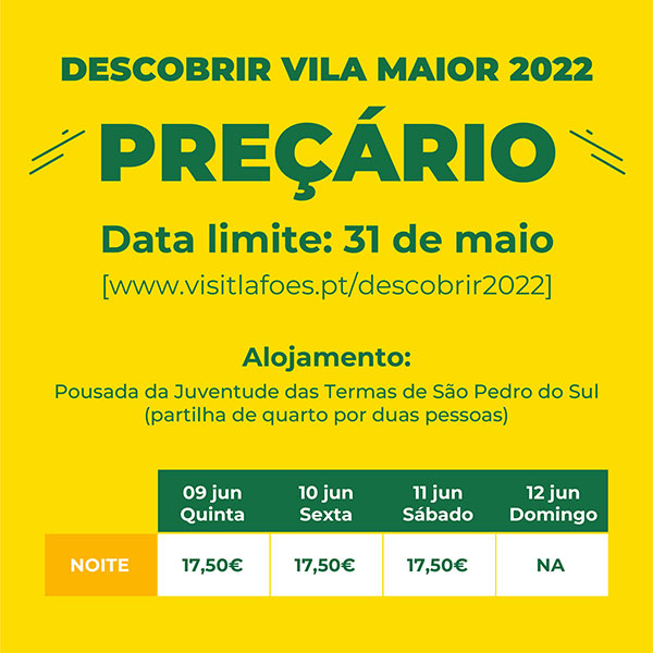 Descobrir VILA MAIOR 2022